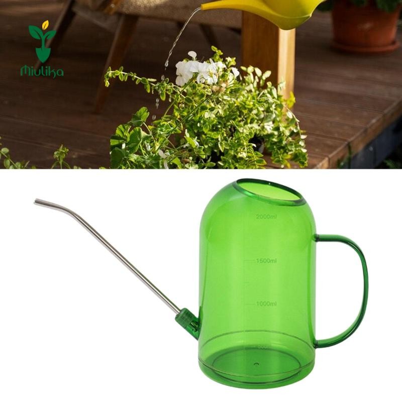 Dụng cụ tưới nước vòi dài Miulika Bình tưới vườn Dụng cụ làm vườn Dung tích lớn 2L