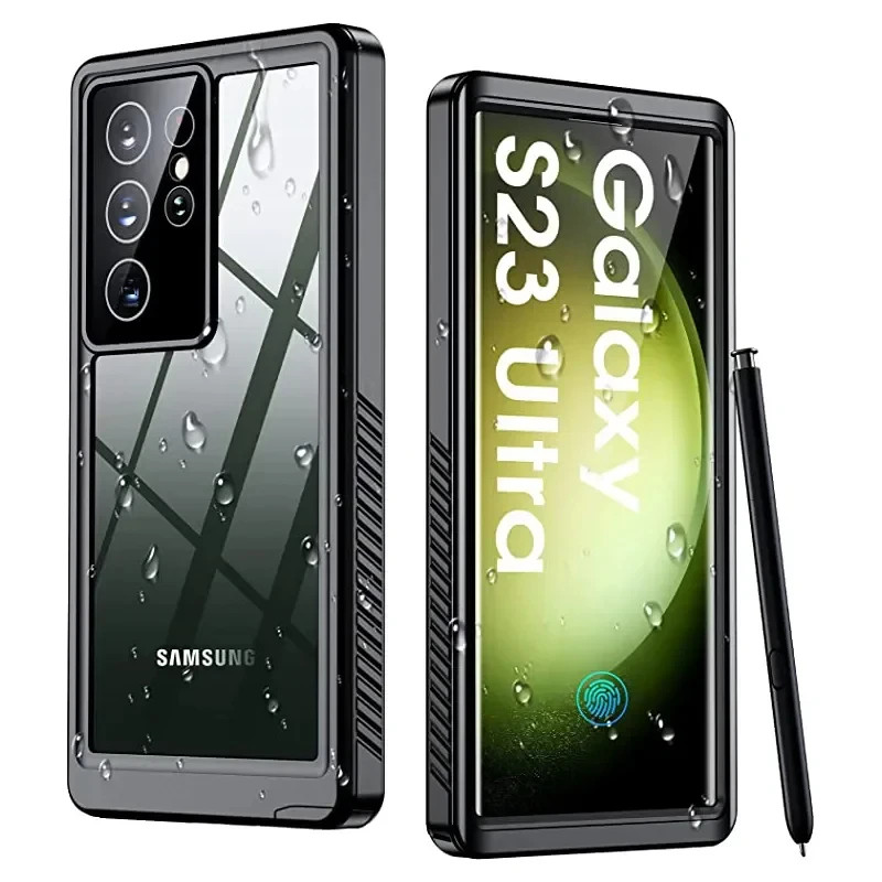 IP68 360 Kín Chống Thấm Nước Cho Samsung S25 S24 S23 S20 FE S9 Note 20 10 9 Plus S26 Ultra Ốp Điện Thoại