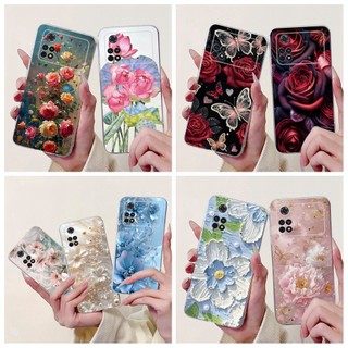 Dành Cho Xiaomi Poco M4 Pro 2022 Ốp điện thoại Hoa Thời Trang Mới Bướm Mềm Mỏng Silicon Ốp điện thoại Cho Xiaomi Poco M4 Pro 5G Vỏ