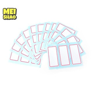 MeiShao 12 tờ nhãn tự dính nk nhãn ghi chú Thanh nhãn dán tên có thể ghi được