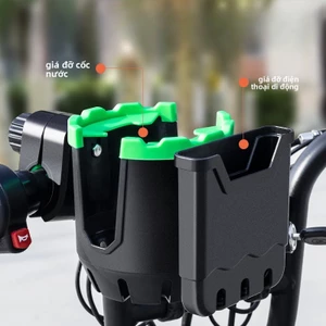 giá đỡ cốc nước xe máy，Giá đỡ cốc nước loại mới, lắp đặt ngẫu nhiên xoay 360 độ, có thể sử dụng làm giá đỡ điện thoại di động hoặc có thể lưu trữ cốc nước, được làm bằng chất liệu ABS + cao su, đáng để có phụ kiện xe máy