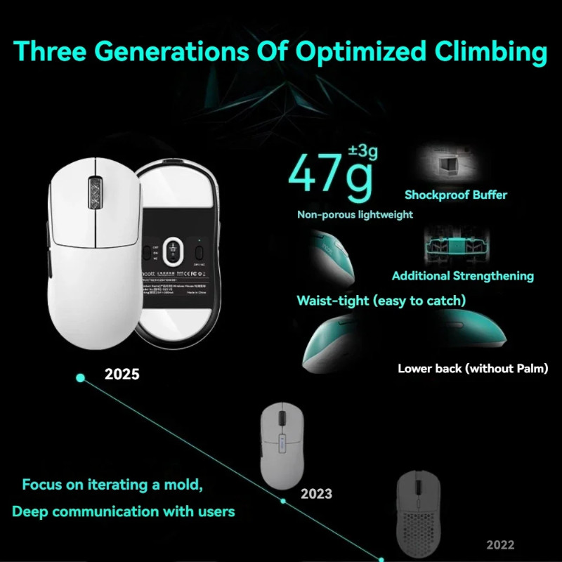 INCOTT G23 V2 Chuột Bluetooth Không Dây Ba Chế Độ Sự Kiện Cấp PAW3950 47g Nhẹ Tùy Chỉnh Tiện Dụng Hiệu Suất Esports FPS VALORANT Chuột Chơi Game | BigBuy360 - bigbuy360.vn