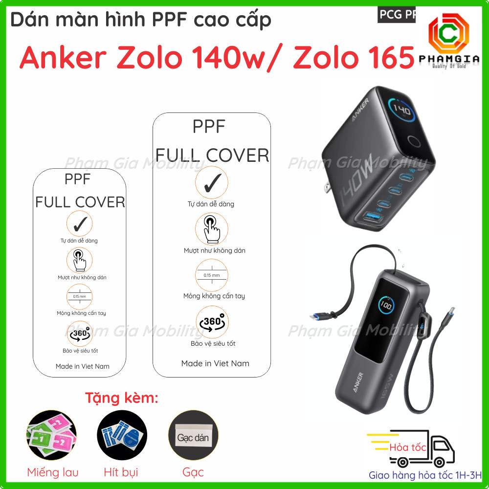 Dán màn PPF Sạc Pin dự phòng cho Anker Zolo A2345 A121B A1339 A110g ...