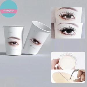 Sund 20 / 50 Cái Làm Đẹp Lông Mi Thực Hành Cốc Giấy Nối Mi Thực Hành Mới Bắt Đầu Lông Mi Đào Tạo Cốc Giấy Dùng Một Lần Đa Năng VN