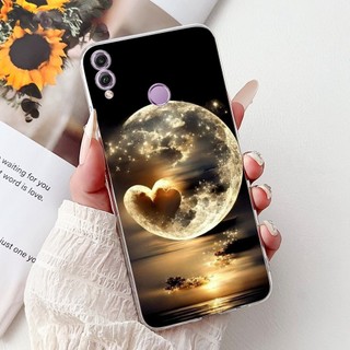 Ốp Lưng Silicon Mềm Trong Suốt Họa Tiết Hoa Cho Honor 8X JSN-L22/L42/L11/L21/L23