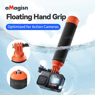 Dành cho DJI Pocket3 / Action 5 Pro Float Stick Tay cầm nổi Insta360 Ace Pro 2 / GoPro Tay cầm chống chìm Phụ kiện máy ảnh thể thao