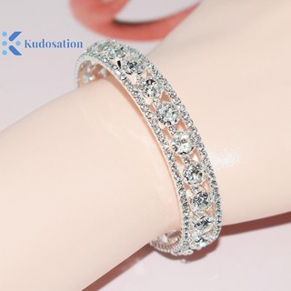 Kudosation Thời Trang Pha Lê Vòng Tay Nữ Cưới Lắc Tay Trang Sức Tay Nhiều Lớp Cô Dâu Kim Cương Giả Vòng Tay