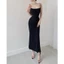 Đầm 2 dây nơ lưng mút ngự.c chất thun gân xương cá, thời trang hoàn hảo cho tiệc, làm việc