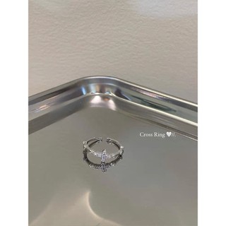 Nhẫn bạc nữ kim cương điều chỉnh được phong cách Hàn Quốc cao cấp thiết kế sáng tạo sang trọng
