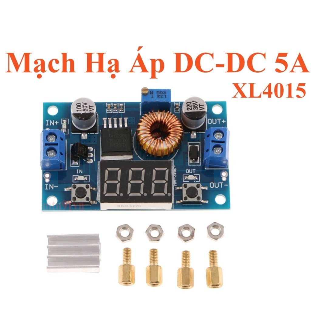 021 Mạch Hạ Áp, Giảm Áp DC 5A XL4015 có Led hiển thị điện áp | Shopee ...