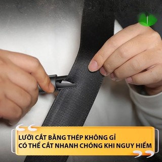 2in1 Búa Thoát Hiểm Phá Kính Nguy Cấp Dành Cho Ô Tô Kèm Dao Cắt Dây An Toàn Xe Hơi