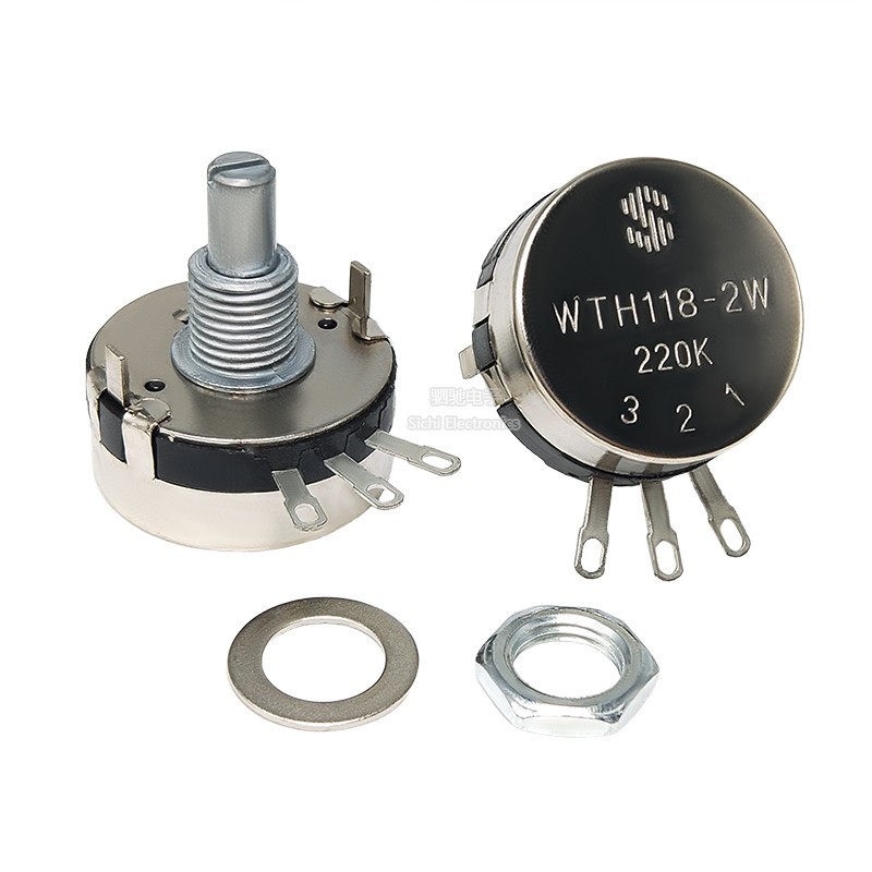 WTH118-1A 2W Vòng Đơn Carbon Phim Điện Áp 1K 2K2 4K7 10K 22K100K 470K Có Thể Điều Chỉnh