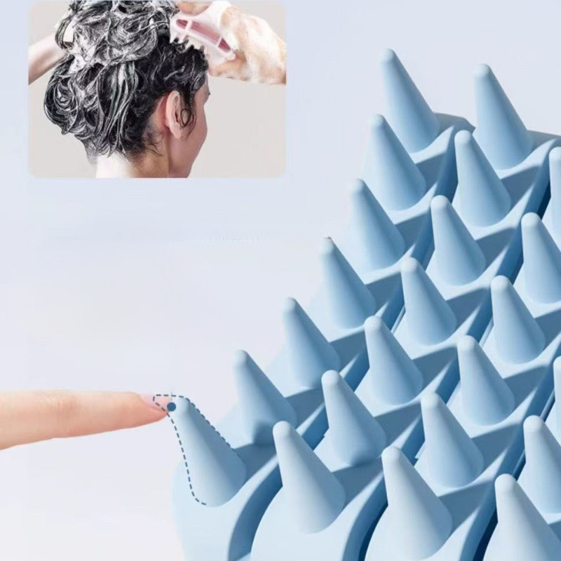 Bàn chải chăm sóc tóc và dầu gội bằng silicon Bàn chải Massage và làm sạch da đầu đa chức năng