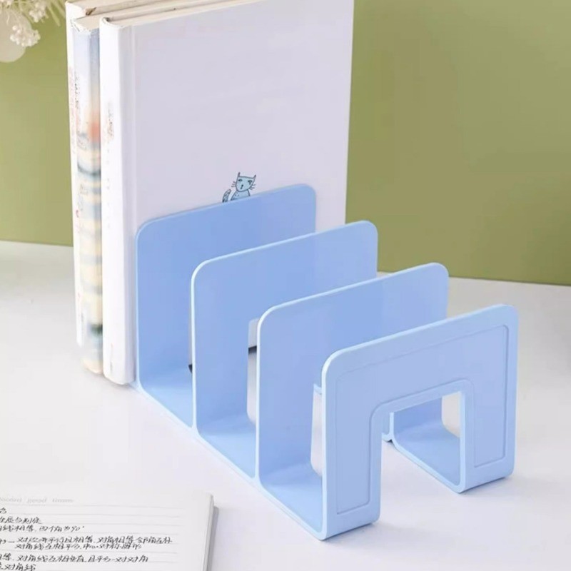 Máy Tính Để Bàn Bookends Ganizer Nhựa Lưu Trữ Cho Sách Tài Liệu Tạp Chí Hồ Sơ Phòng Học Đồ Dùng Văn Phòng Dụng Cụ Học Sinh