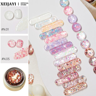 Baoshiman Sweet Girl Sequin Gel Móng Tay Siêu Flash Phong Cách Hàn Quốc Lớn Lấp Lánh Quang Trị Liệu Keo Móng Tay Nghệ Thuật Làm Móng Tay Cho Tiệm Làm Móng Tay