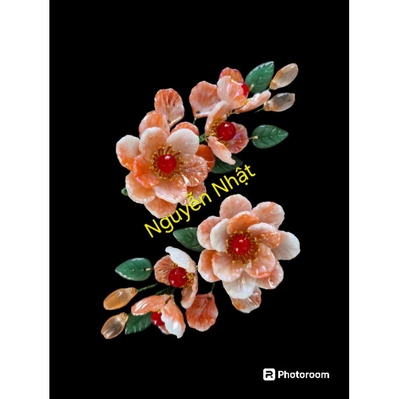 (1 cặp) cài đá hầu đồng làm phụ kiện cho mấn xếp hầu đồng được làm từ các loại đá cao cấp lấp lánh