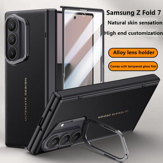 Ốp Da PU Cảm Giác Da Cho Samsung Galaxy Z Fold 7 ZFold7 Fold7 5G Từ Gấp Bản Lề Bảo Vệ Toàn Diện Với Phim Cường Lực