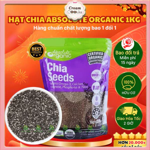 Hạt Chia Úc 1KG Absolute Chuẩn Organic Chất Lượng Sạch Đều Đẹp Ăn Kiêng Giảm Cân