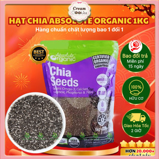 [LOẠI 1] Hạt Chia Úc 1KG Absolute Chuẩn Organic Chất Lượng Sạch Đều Đẹp Ăn Kiêng Giảm Cân