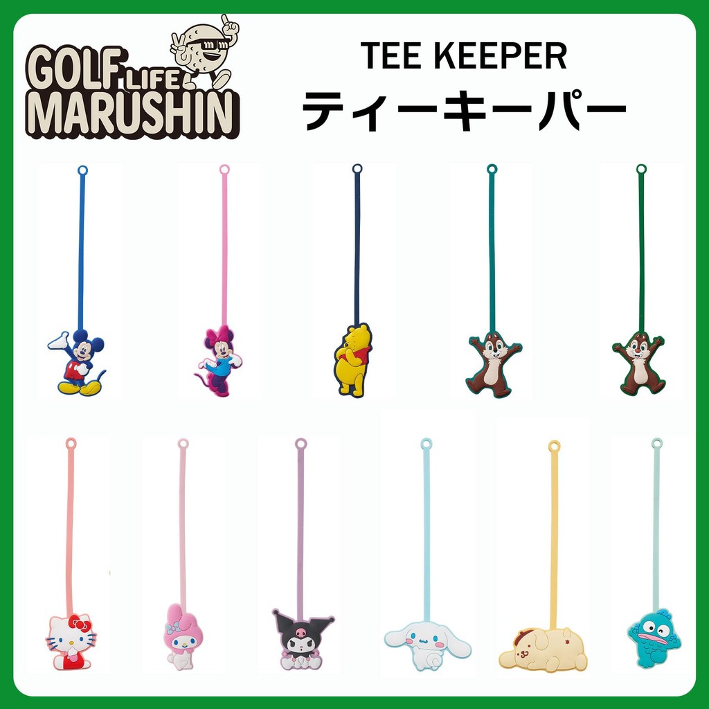 Marushin Sanrio Tee Keeper – Giá giữ tee golf Hello Kitty & Friends kèm tee gỗ