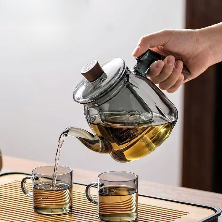 Ấm đun nước chịu nhiệt độ cao dày 700ml Ấm trà thủy tinh chất lượng cao Tách nước trà