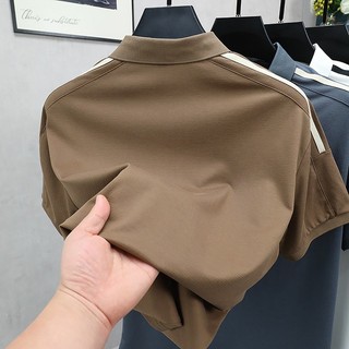 Áo sơ mi polo ve áo ngắn tay phiên bản Hàn Quốc dành cho nam
