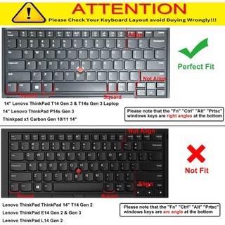 Dành Cho Lenovo Thinkpad X1 Carbon 2023 2022 Gen 11 / Gen 10 14 ", ThinkPad X1 Yoga Gen 8 Gen 7 2022 Vỏ Bàn Phím Silicon