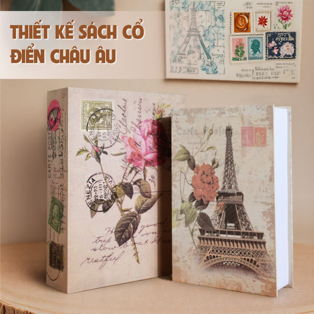 Két Sắt Mini Ngụy Trang Sách - Hộp Đựng Tiền Tiết Kiệm Khóa Số, Bảo Vệ Tài Sản An Toàn, Họa Tiết Độc Đáo