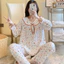Bộ Đồ Ngủ Nữ Cotton Lụa Mỏng, Phong Cách Hàn Quốc, Phù Hợp Xuân Thu