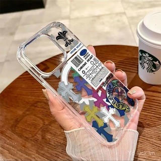 Nhãn Nhiều Màu Sắc Chữ Thập Độc Đáo Sáng Tạo Thời Trang Cao Cấp Bán Chạy Ốp Điện Thoại Từ Tính Thích Hợp Cho iphone 11pro 14promax 16 15plus 12pro 13promax 14 16pro 15 11 Ốp Chống Sốc