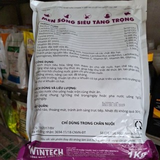 Men sống siêu tăng trọng 1kg