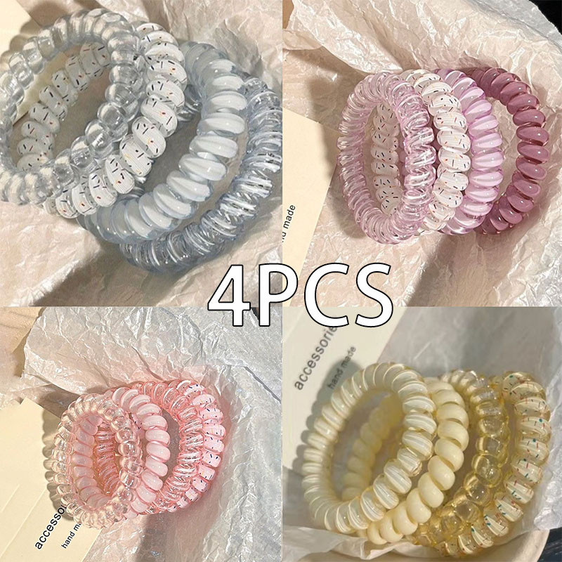 Dây buộc tóc cao su màu kẹo ngọt ngào - phụ kiện thời trang đơn giản