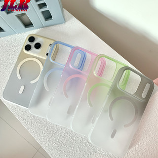 [JLK] Ốp điện thoại từ tính mờ siêu mỏng màu Gradient cho iPhone 17 Air 17 ProMax 16 15 Plus 14 13 12 Pro Max Vỏ cứng chống sốc trong suốt