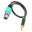 GODD 3 5mm Nam Đến 3Pin Nữ Cáp thính giác Tương thích Điện thoại thông minh Máy tính xách tay Máy trộn để biểu diễn trực tiếp và các bữa tiệc