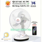 Giá Sỉ ONL - [HONJIANDA] Quạt sạc tích điện để bàn AC&DC 12 inch Honjianda FL314 1-2 pin - có đèn LED & USB - Bảo Hành 1 — ảnh 3