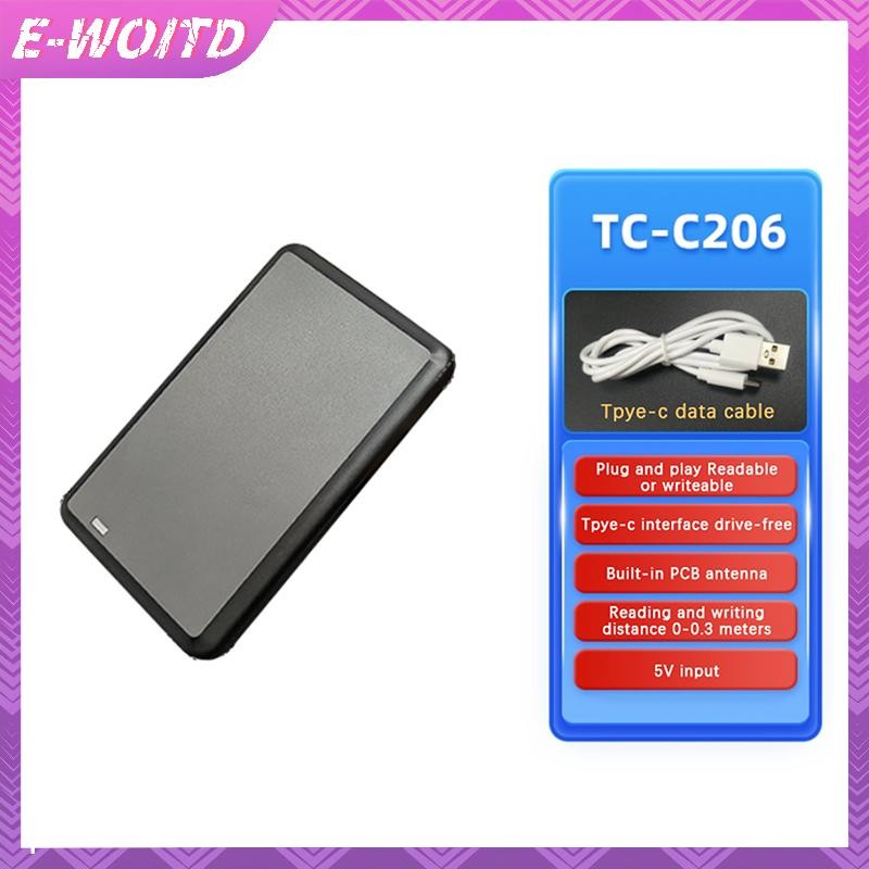 Đầu đọc thẻ UHF USB E-WOITD ISO18000-6C 860-960mhz Đọc không cần trình điều khiển Viết HID-USB Đầu ra COM ảo Có thể điều chỉnh E-WOITD