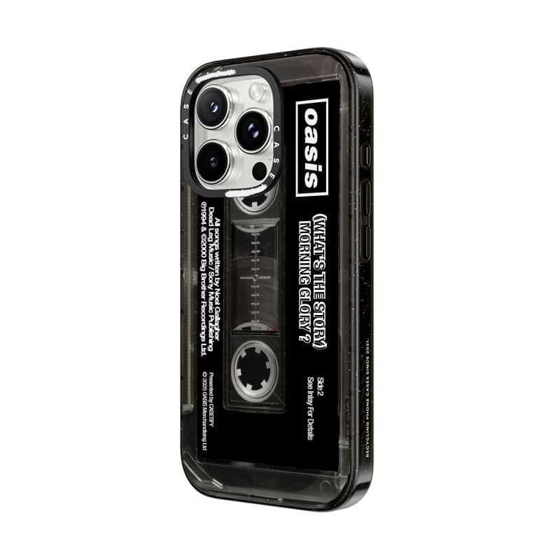 CASECASE X Oasis Tape Case Tác Động Đen Trong Suốt Cứng Hút Từ Tính Tác Động Dành Cho Apple IPhone 12 13 14 15 16 Pro Max Plus Có Hộp