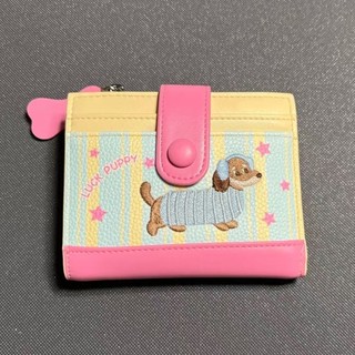 Ví đựng tiền xu ORDOBOX, Ví ngắn in Dachshund có dây kéo, phong cách Hàn Quốc PU hoạt hình Chó Dopamine Màu nhỏ Túi đựng đồ nữ Cô gái