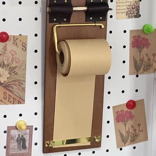 Bộ sổ tay Kraft RISEDOT, DIY Crafts Retro Vintage Clipboard, Handmade có thể đổ lại Giấy Kraft cuộn treo Giấy viết để ghi chú