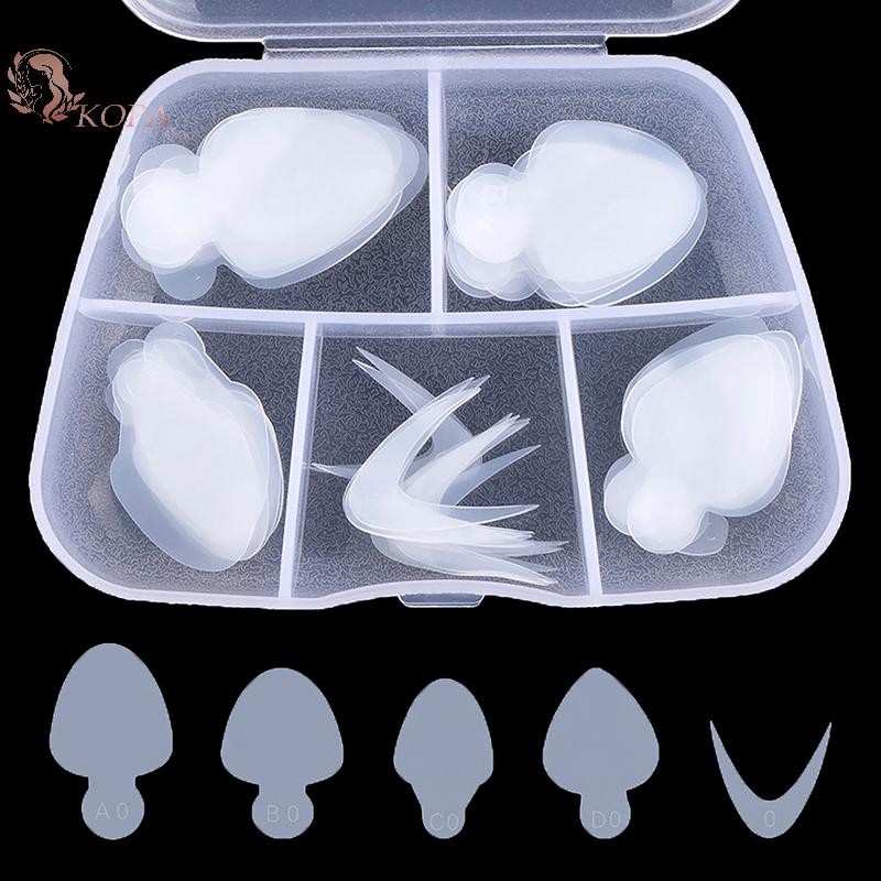 KOPA 60 Chiếc Silicon Có Thể Tái Sử Dụng Pháp Miếng Dán Móng Tay Nghệ Thuật Nối Dài Hình Thức Kép Công Cụ Xây Dựng VN
