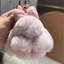 Móc khóa lông thỏ ZENZON, Móc khóa thỏ lông tơ dễ thương, Túi thời trang Charm Móc khóa hợp kim Vòng chìa khóa thỏ sang trọng Móc chìa khóa ô tô