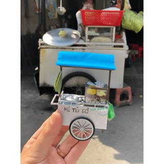 Mô hình gỗ tự lắp ráp DIY- Thế Giới Tí Hon-Hàng Rong- XE HỦ TIẾU GÕ - HR08 (Sản phẩm chưa kèm keo)