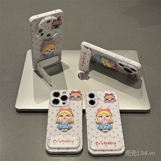 Chân đế khóc ba chiều chấm bi Thích hợp cho vỏ điện thoại iPhone16 P8070viv15