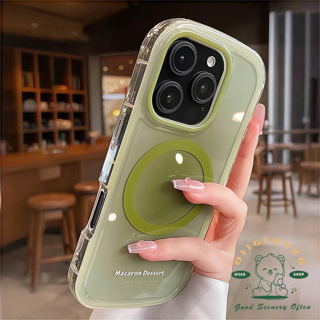 Túi khí IMD gradient từ tính Vỏ điện thoại iphone16 Pro Max 15 14 13 12 Vỏ cho vỏ iPhone Vỏ mềm silicon TPU chống sốc