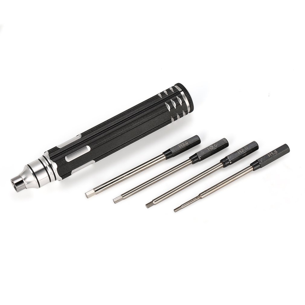 Bộ Tua Vít Lục Giác Đa Năng 4 Trong 1 1.5mm Đến 3.0mm, Tay Cầm Nhôm Nguyên Khối, Cứng Cáp, Nhẹ