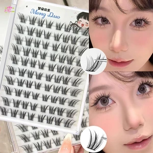 12-13mm Nối Mi Giả Người Phụ Nữ Sống Động Hàng Ngày Cụm Mi Đảm Bảo Vẻ Đẹp Lâu Dài