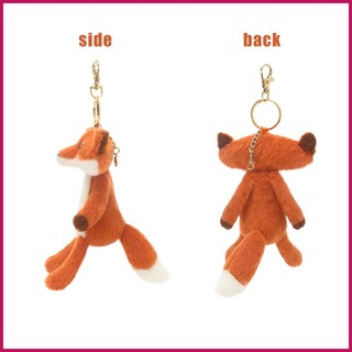 Nhồi Bông Cáo Móc Khóa 6Inch Dễ Thương Cáo Ngộ nghĩnh Xe Túi Xách Mặt Dây Chuyền Thời Trang Phụ Kiện Trang Trí Nhà Mặt Dây Chuyền Trang Trí pomervn