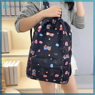 Deyangk Hoạt Hình Dễ Thương Chó Con In Ba Lô Dung Tích Lớn Thường Ngày Học Sinh Schoolbag Thời Trang Tinh Tế Cá Tính Xu Hướng Túi Du Lịch Quà Tặng VN