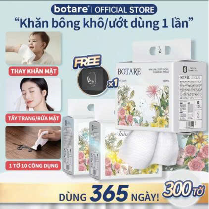 (TẶNG MÓC TREO) Khăn mặt khô SPRING gói 100 tờ (200g) Dạng Rút Túi Treo Siêu Tiện Lợi