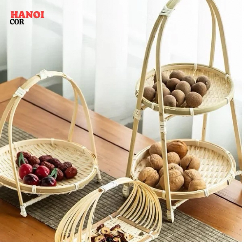 Mẹt tre tầng để bàn 1,2,3 tầng cho không gian thanh lịch, gần gũi mà độc đáo